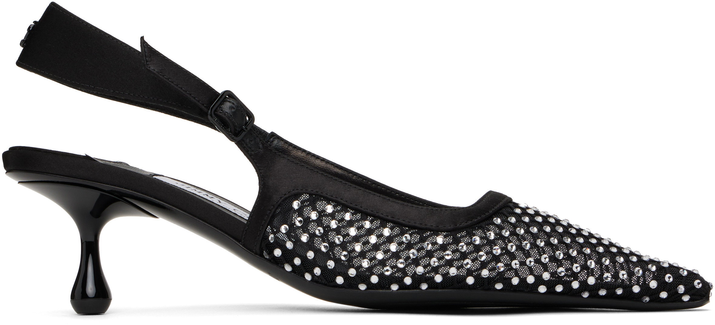 Jimmy Choo Black Amel 50 Heels | SSENSE