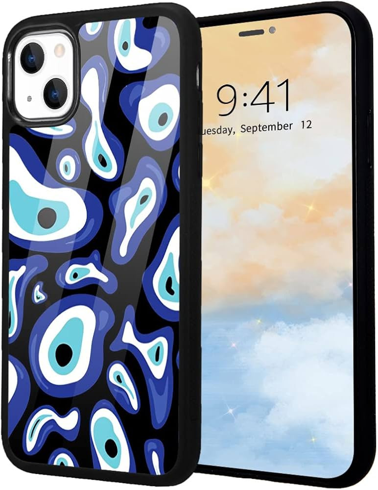 Idocolors Abstract Eyes Case for iPhone 12 Pro Max,Funny Unique Design Protective Case Shockproof... | Amazon (US)