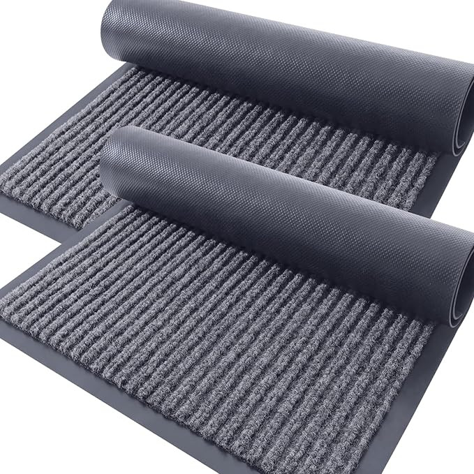 OLANLY Front Door Mat Indoor Outdoor Entrance, 2-Pack 29.5 x 17 Inch, Waterproof Heavy Duty Doorm... | Amazon (US)
