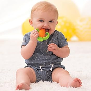 Infantino Lil' Nibble Teethers Carrot - Silicone Soft-Textured teether for Sensory Exploration an... | Amazon (US)