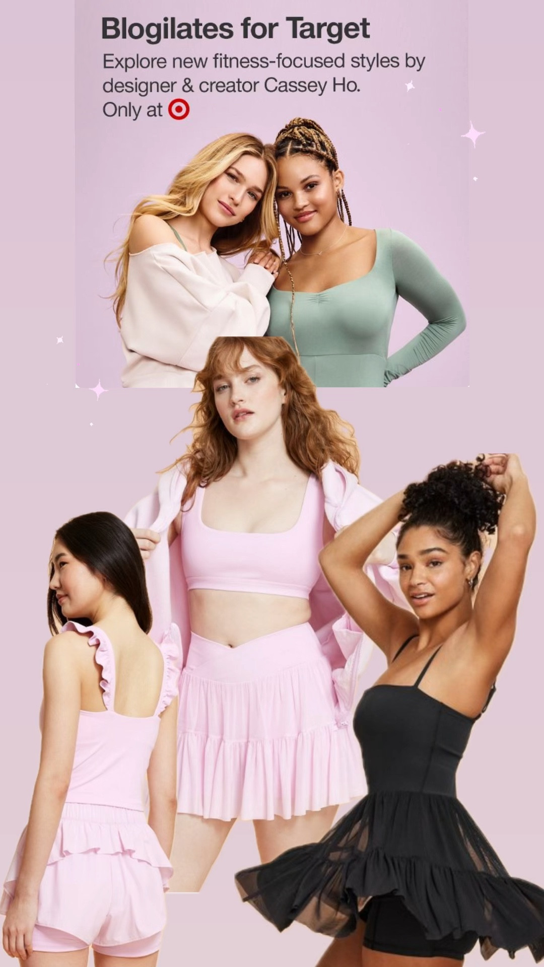 The girliest feminine activewear that is just as functional as it is fashionable just launched at Target and is selling out quickly! Work out this new year like a princess ballerina- perfect outfits for your resolution 

#LTKFindsUnder50 #LTKFitness #LTKActive