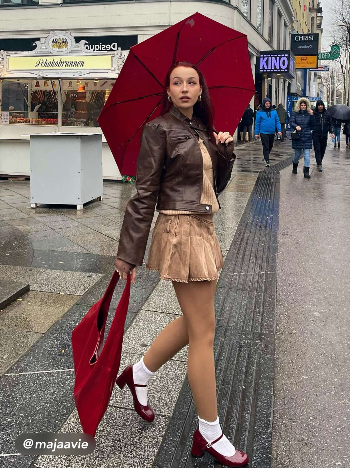 Western Outfits Faux Leather Stand Collar Zipper Biker Jacket For Daily Casual Outdoor | Cider