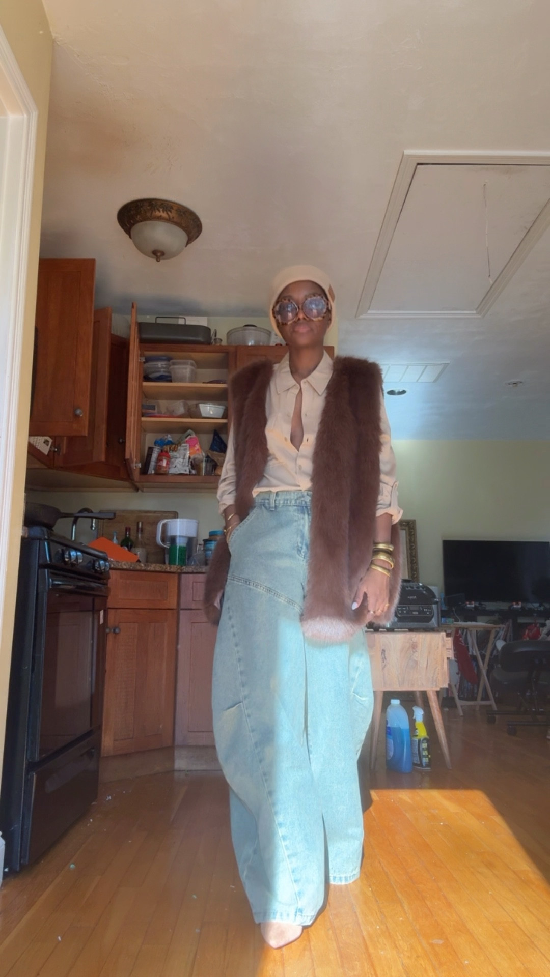 A 70s inspired winter OOTD in neutral colors/ earth tones. 

#LTKFindsUnder50 #LTKOver40 #LTKootd