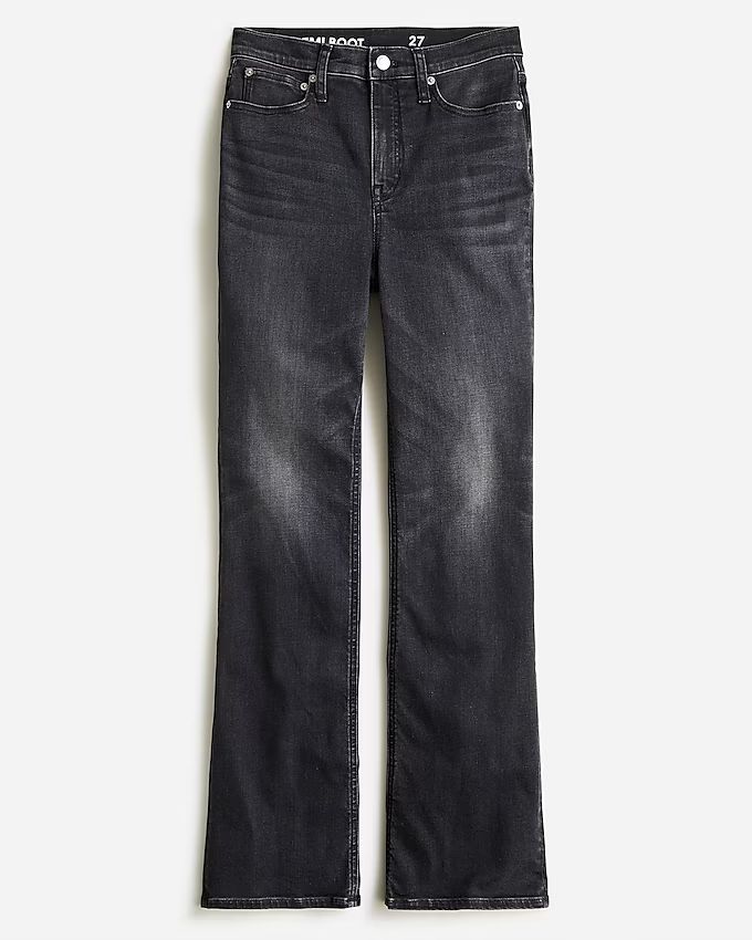 High-rise slim demi-boot jean in Charcoal wash | J.Crew US