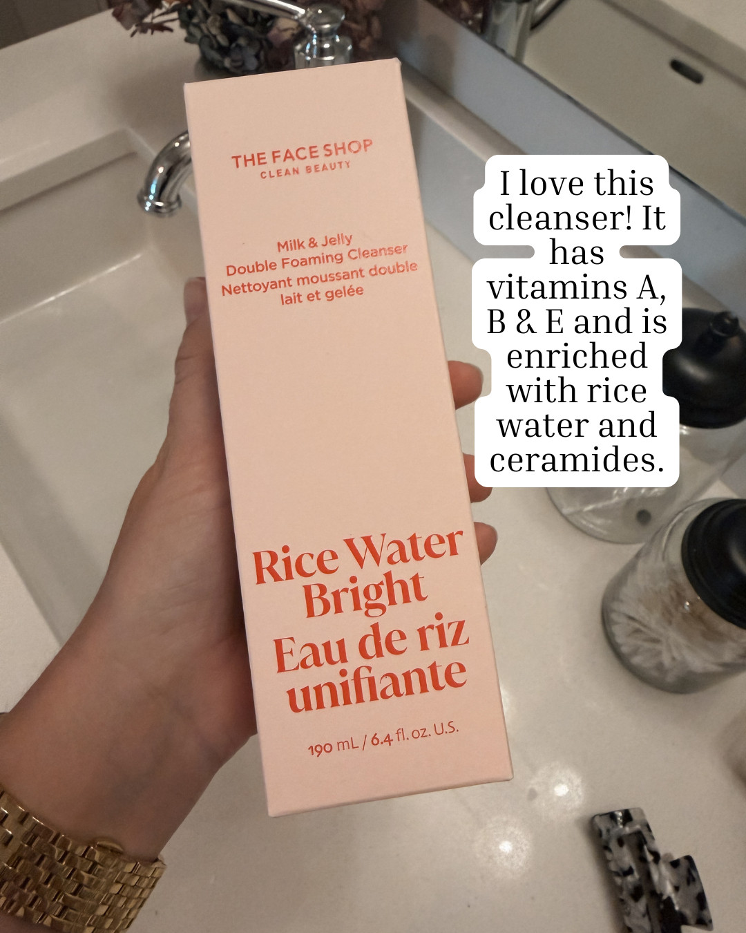 If you’ve been looking for a face wash that leaves your skin feeling clean without feeling stripped, this Korean skincare favorite is worth the hype (over 24,000 reviews!!!!). The Face Shop Rice Water Bright Foaming Cleanser creates the richest lather, removes makeup and sunscreen with ease, and leaves skin feeling soft, fresh, and hydrated. A tiny amount goes a long way, so one tube lasts forever. I love that it gives that clean-skin feeling while still leaving my skin looking bright and glowy instead of tight or dry. Linked here. 

 #LTKmorningroutine #LTKOver40 #LTKBeauty
