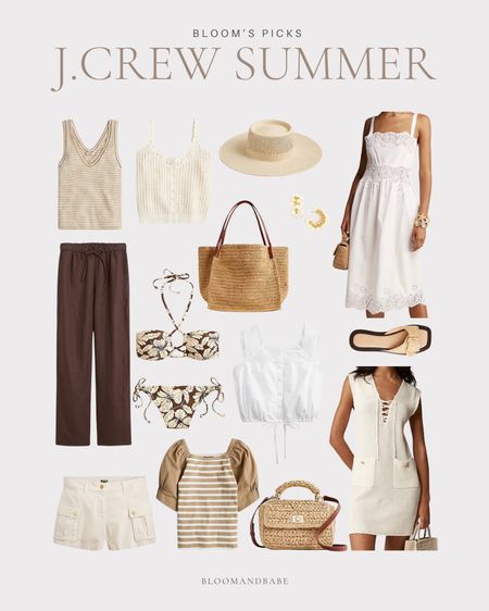 JCrew Summer / Summer Outfits / Floral Patterns / Summer Denim / Summer Handbags / Gold Jewelry / Summer Fragrance / Summer Sandals / Summer Flats / Summer Jackets / Neutral Sweaters / Neutral Wardrobe / Neutral Sandals / Summer Hats / Woven Bags / Summer Sunglasses / Summer Dresses / Sun Dresses / Linen Outfits / Linen Pants / Linen Tops #LTKShoeCrush #LTKStyleTip

#LTKU