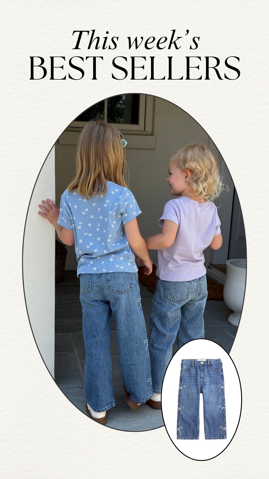 The girls jeans were a weekly best seller and they are the cutest jeans for toddlers!!! They’re still on sale!! 

Sizing details: Kennedy is wearing a 5T and Collins is wearing a 4T. The kids’ waistband are also adjustable for the perfect fit!

#LTKKids #LTKBaby #LTKmomlife