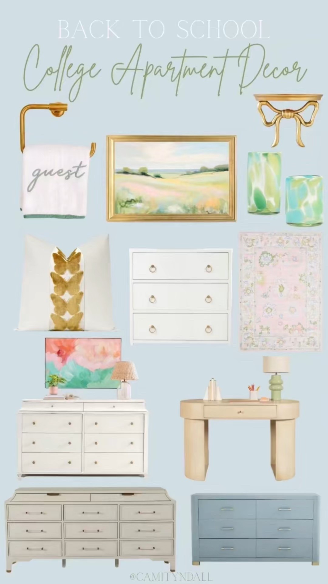 The cutest back-to-school apartment decor—from soft pastels and stylish storage to cozy rugs and wall art. Perfect for college students, dorm rooms, or your first apartment! Shop all these finds to elevate your space this semester.
#LTKBackToSchool #CollegeApartmentDecor #LTKHome #DormRoomDecor #ApartmentStyle #Sorority 

#LTKHome #LTKStyleTip #LTKSaleAlert