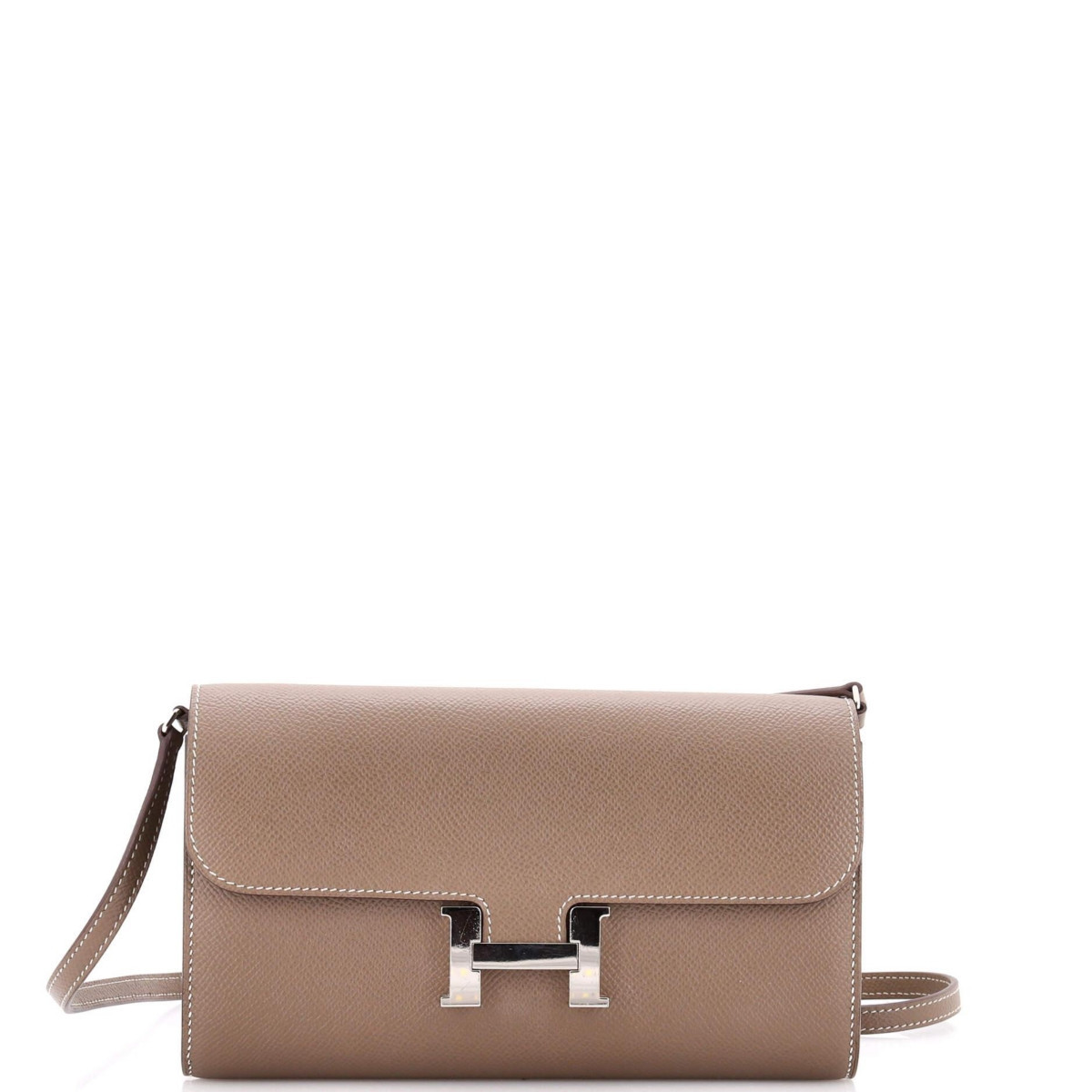 Pre-Owned HERMES Constance To Go Wallet Epsom - Brown | Macy's