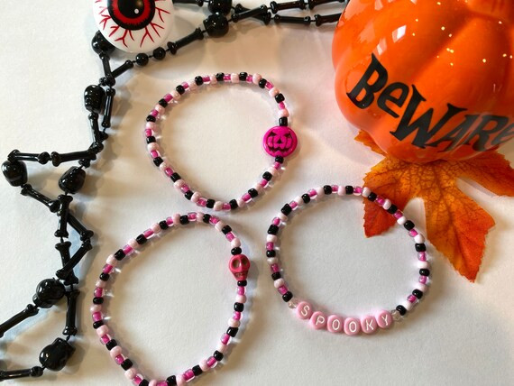 Pink Halloween Bracelet Collection Spooky | Etsy | Etsy (US)