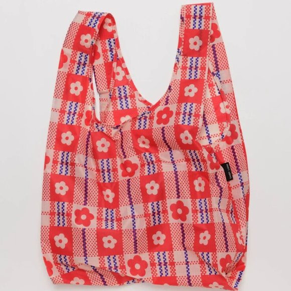 BAGGU x Sandy Liang -  Standard BAGGU - Flower Market Plaid | Poshmark