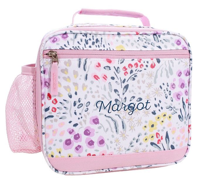 Mackenzie Pink Field Floral Lunch Boxes | Pottery Barn Kids