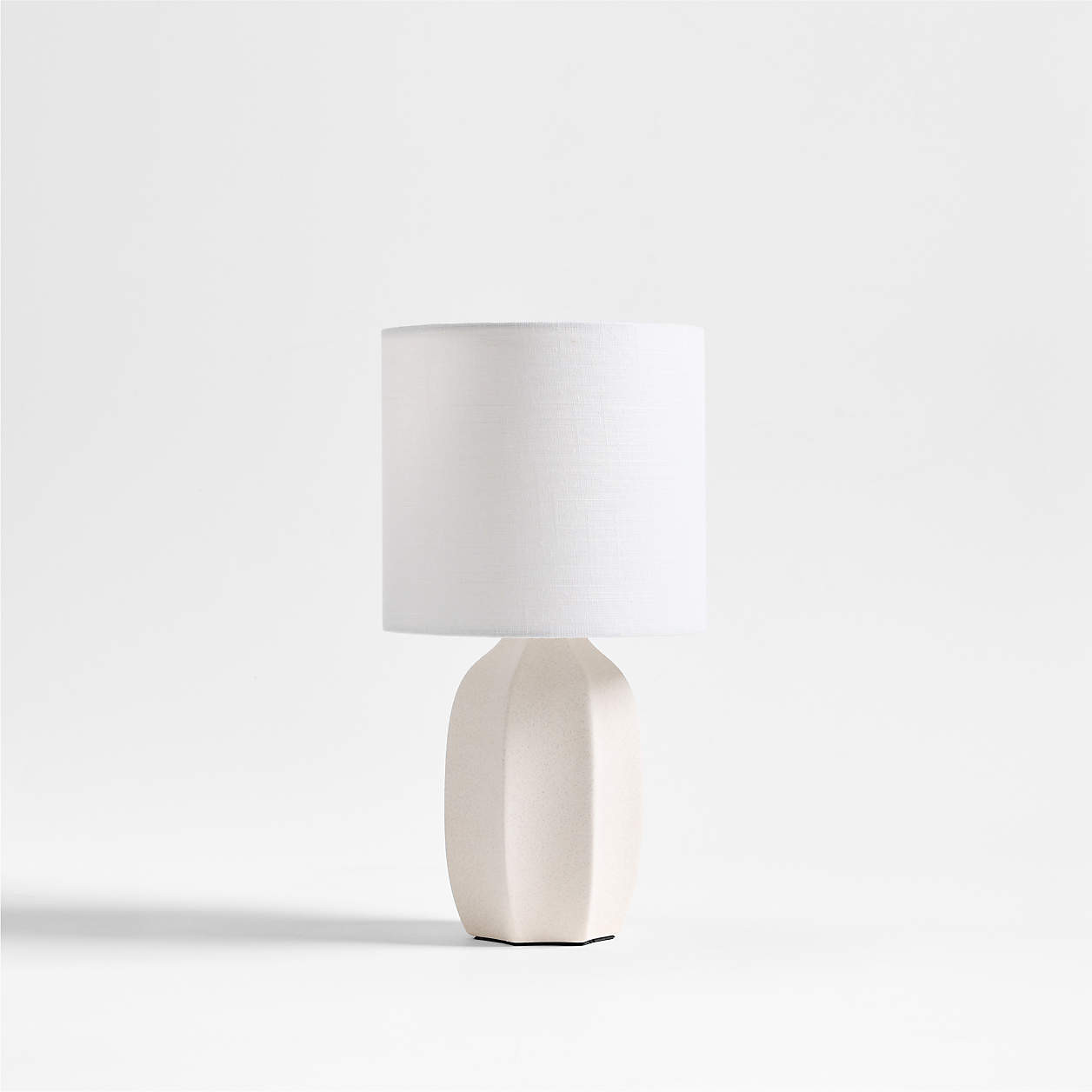 Amaryllis White Ceramic Mini Table Lamp 15" + Reviews | Crate & Barrel | Crate & Barrel