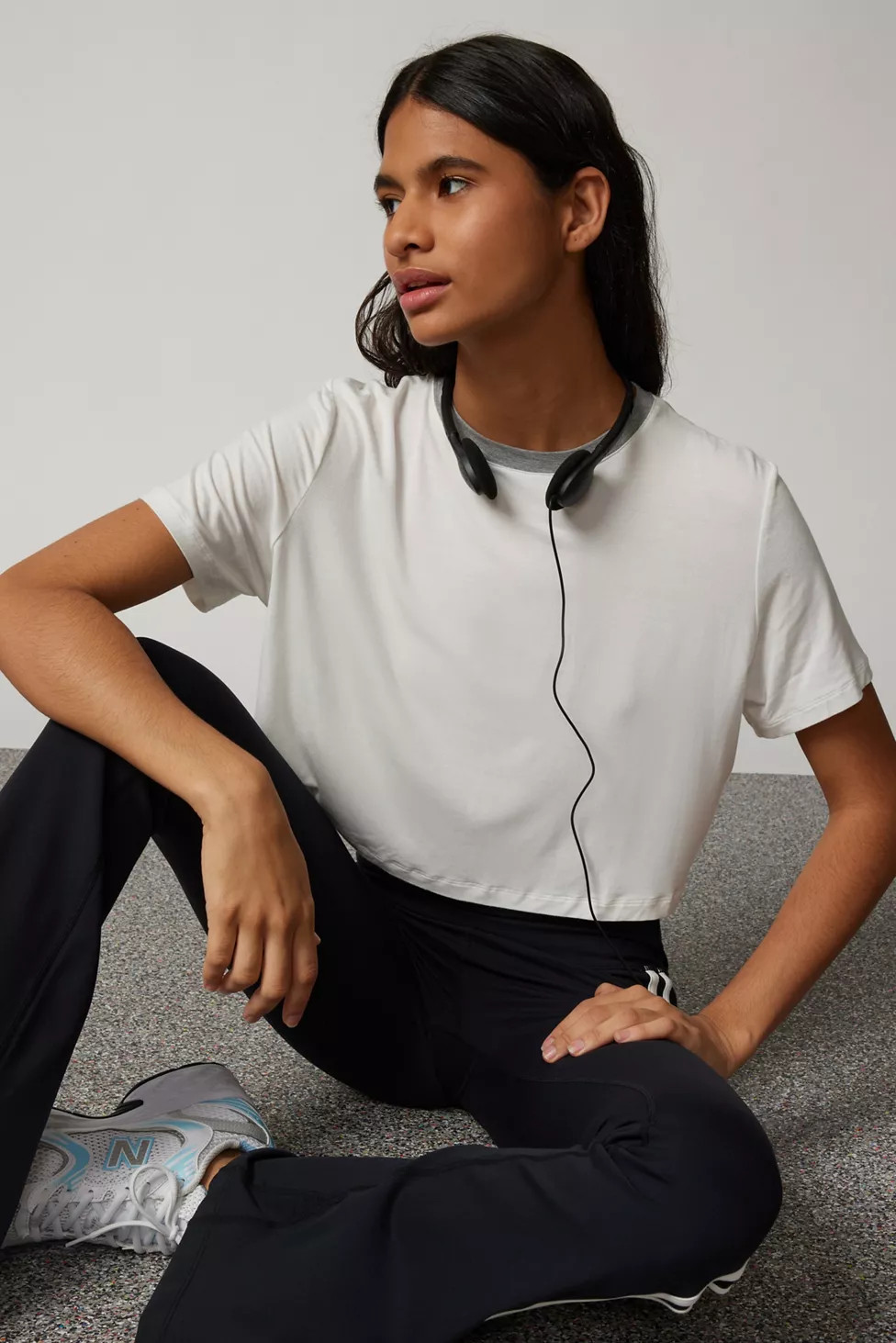 Splits59 Djuna Cropped Ringer Tee | Urban Outfitters (US and RoW)