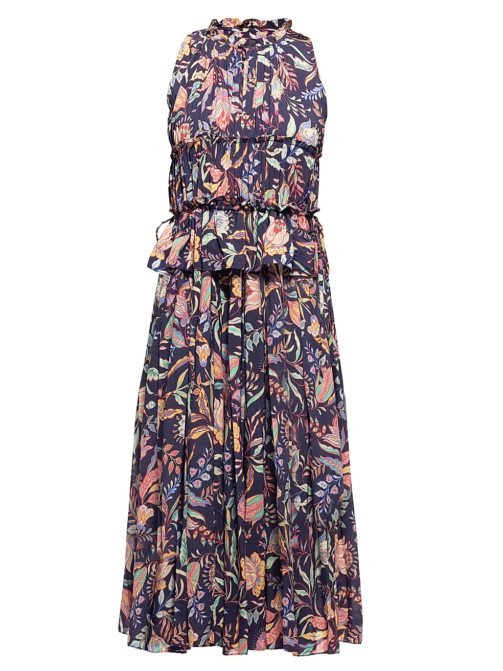Jane Tiered Floral Midi-Dress | Saks Fifth Avenue