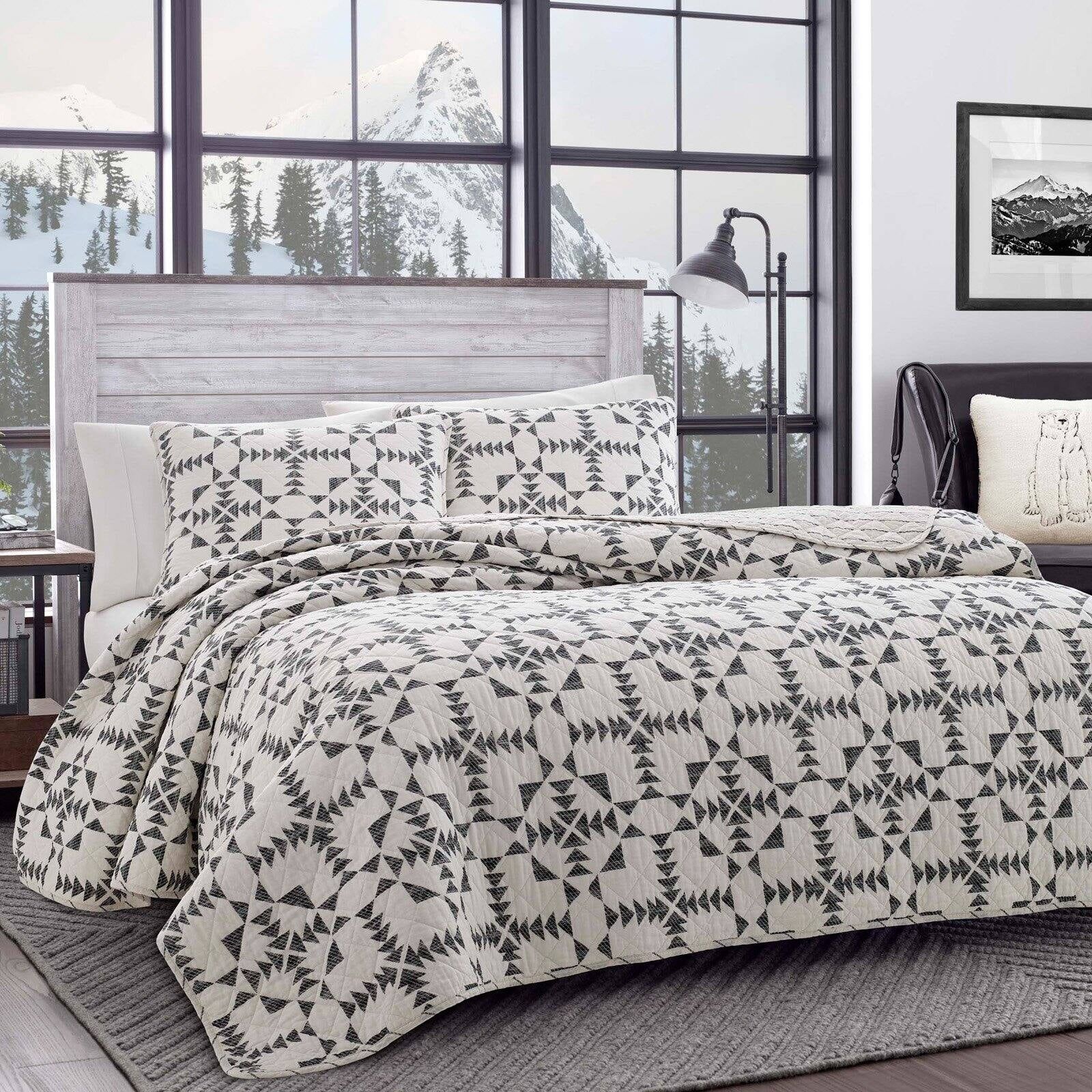 Eddie Bauer Arrowhead Charcoal Quilt Set, King | Walmart (US)