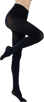 HeyUU Women's 80D Ultra Soft Opaque Tights, High Waist Solid Color Footed Pantyhose with 29 Color... | Amazon (US)