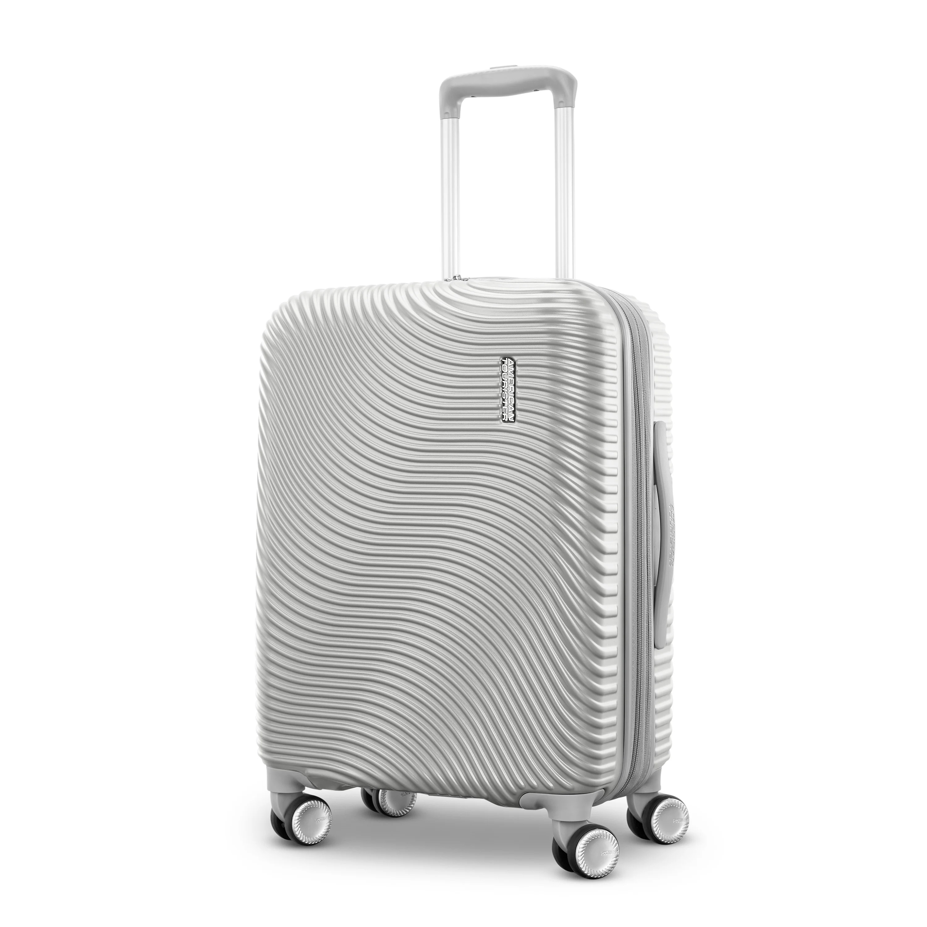 American Tourister Color Waves Carry On Suitcase with Spinner Wheels - Silver | Walmart (US)