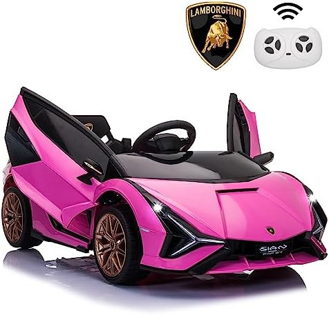 Aosom Lamborghini SIAN Licensed Kids Ride On Car, 12V Battery Powered Electric Sports Car Toy wit... | Amazon (US)