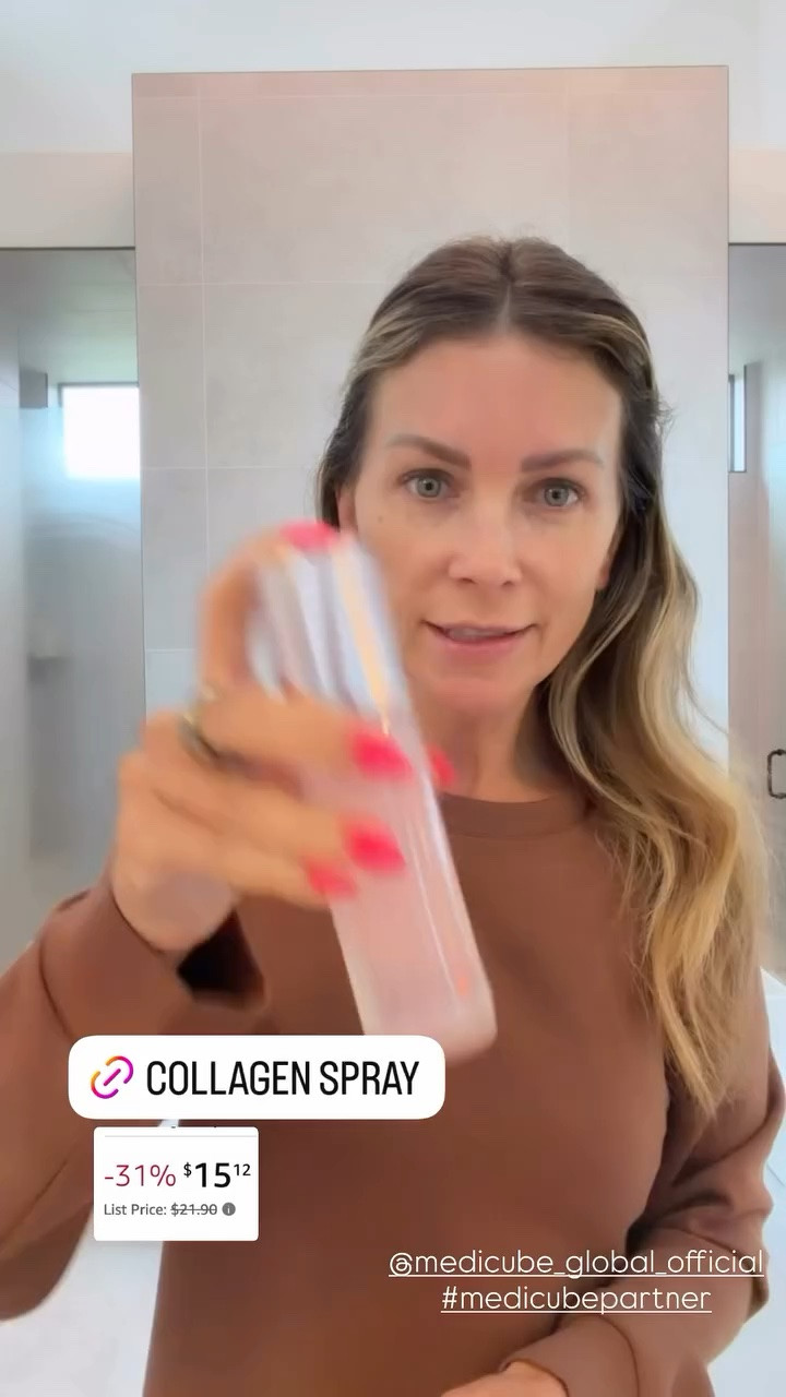 Love this collagen jelly mist serum spray from medicube! Keeps my skin dewy and hydrates and it’s also anti-aging!! On sale today for only $15 🏃‍♀️

#LTKOver40 #LTKBeauty #LTKSaleAlert
