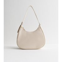 Cream Faux Leather Oversized Buckle Scooped Shoulder Bag New Look | New Look (UK)
