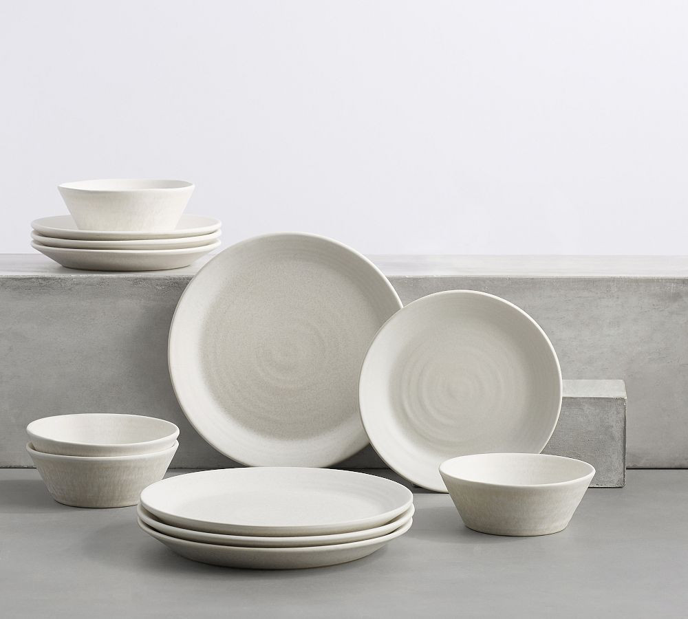 Larkin Stoneware Dinnerware Set | Pottery Barn (US)