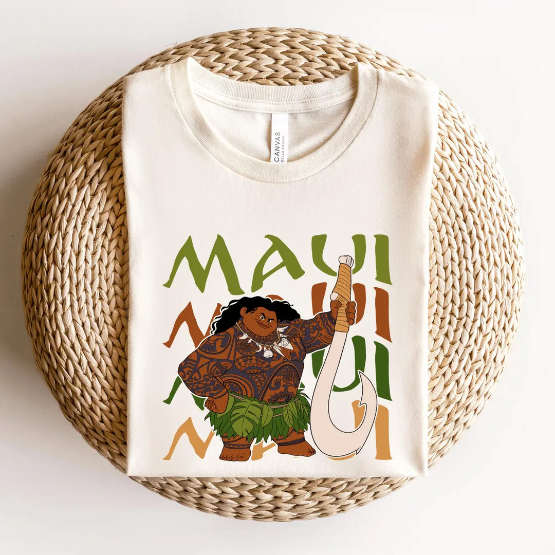 Moana Maui Tshirt, Disney Moana Character, T Shirt, Maui Tee, Disneyland Trip Shirt, Disney Gift ... | Etsy (US)