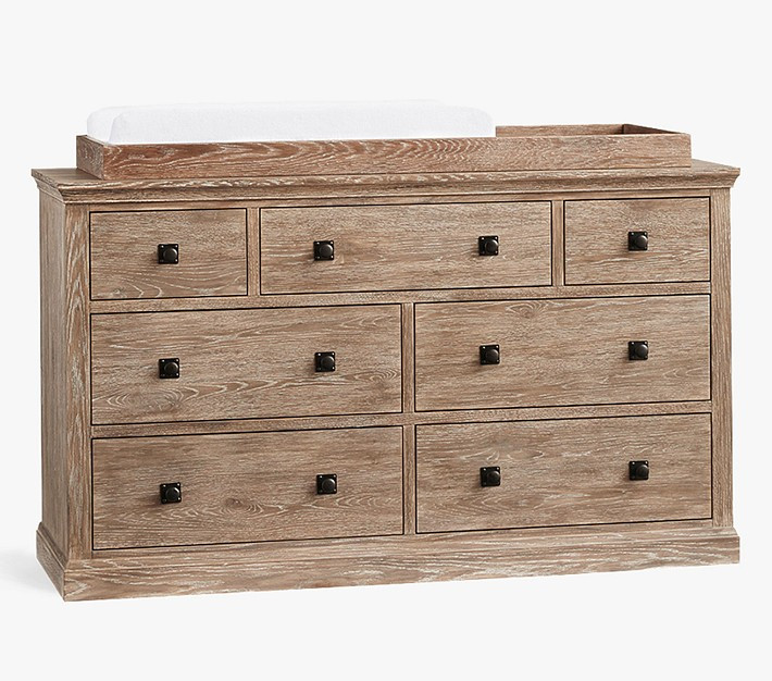 Charlie 7-Drawer Dresser & Topper Set (58w x 20d") | Pottery Barn Kids