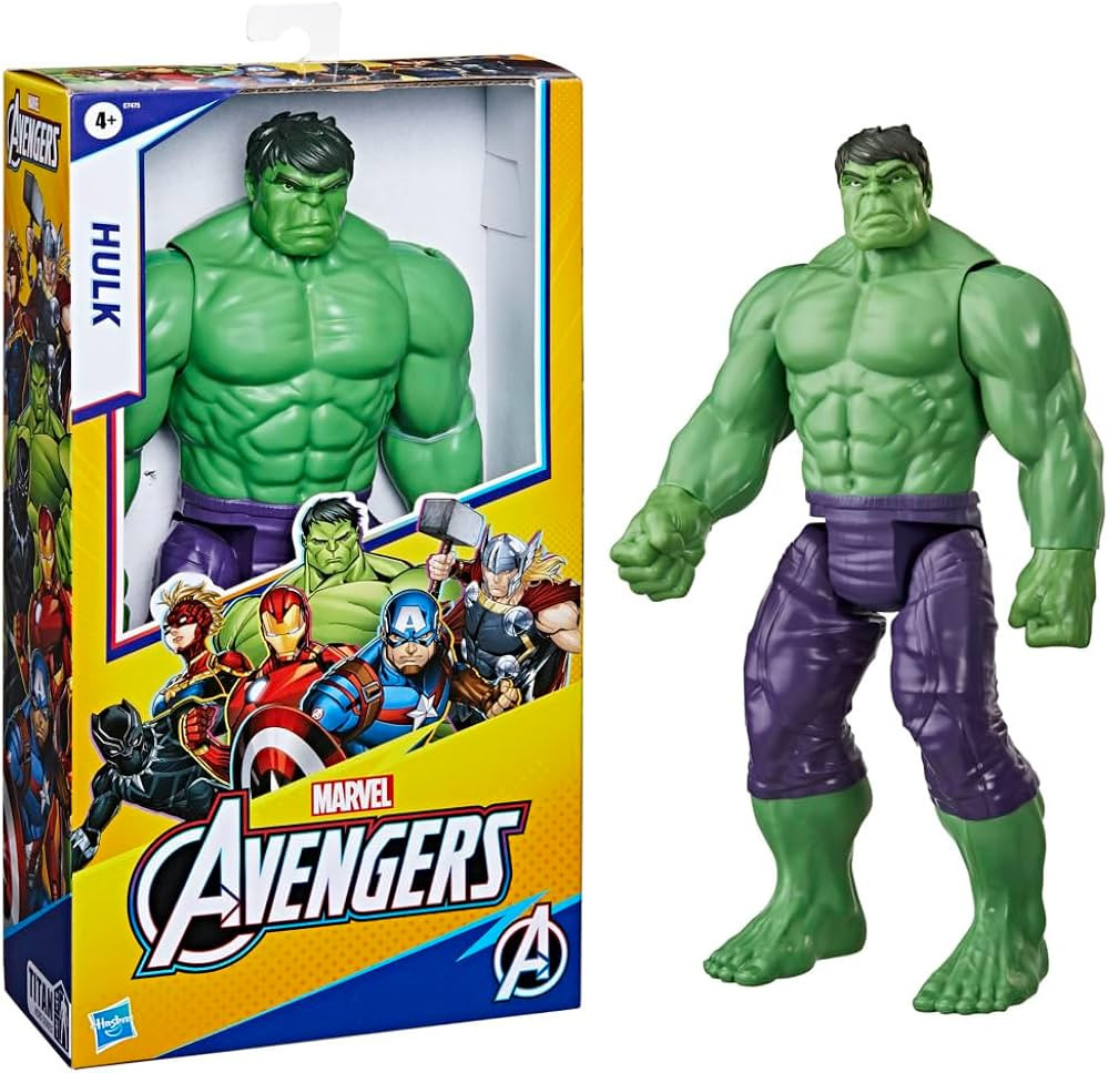 Avengers Marvel Titan Hero Series Blast Gear Deluxe Hulk Action Figure, 12-Inch Toy, Inspired by ... | Amazon (US)