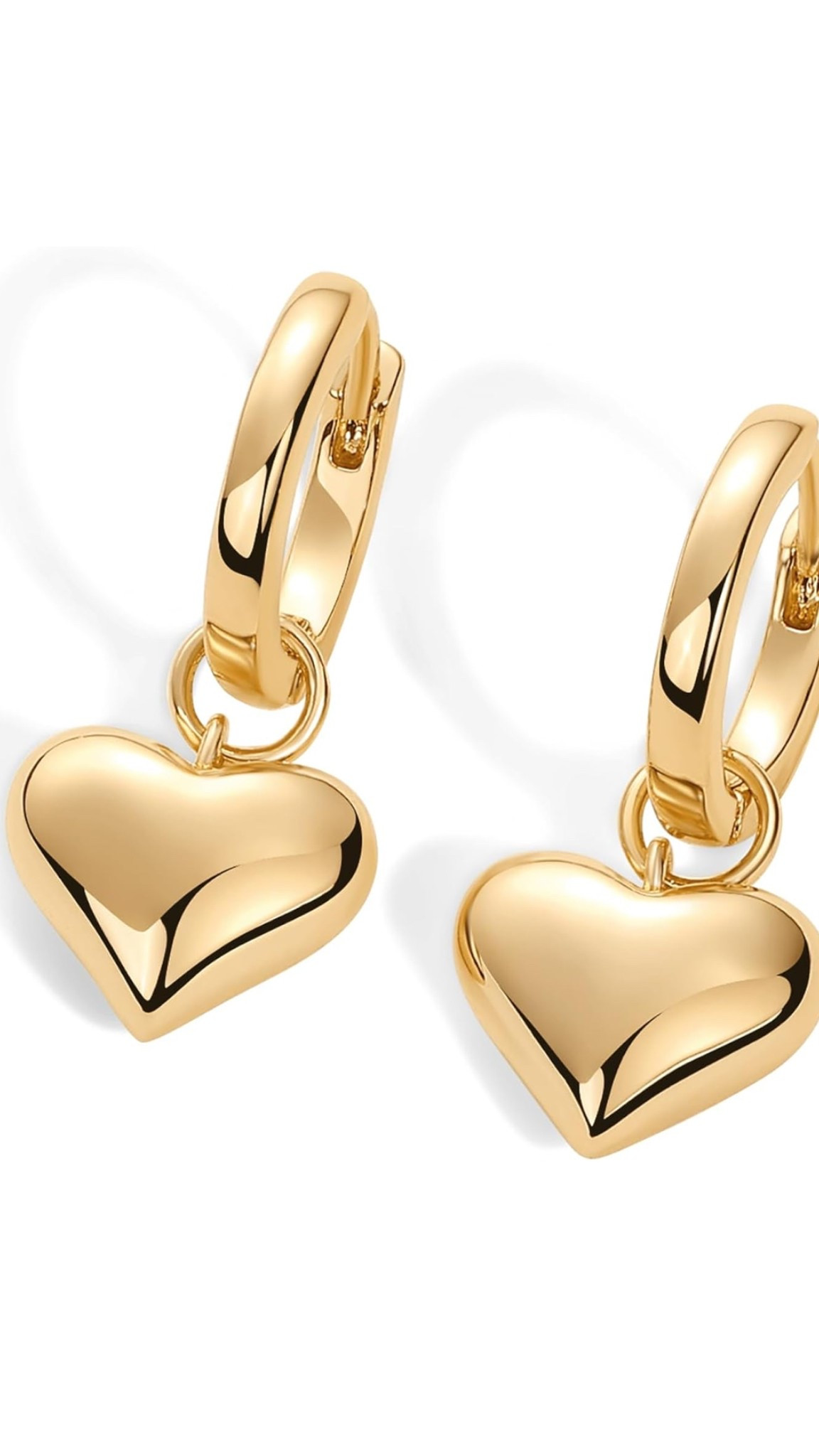 Gold heart dangle earrings affordable Amazon jewelry 

#LTKBeauty #LTKSpringSale