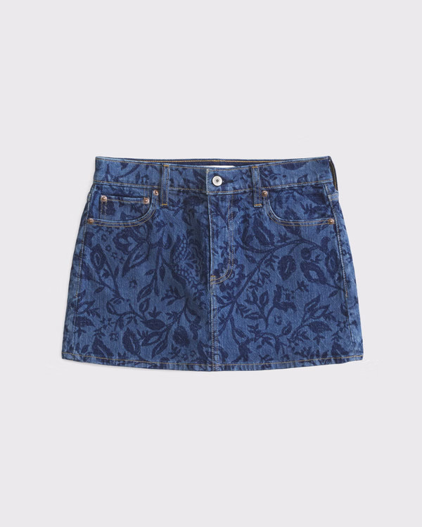 Women's Mid Rise Denim Mini Skirt | Women's New Arrivals | Abercrombie.com | Abercrombie & Fitch (US)