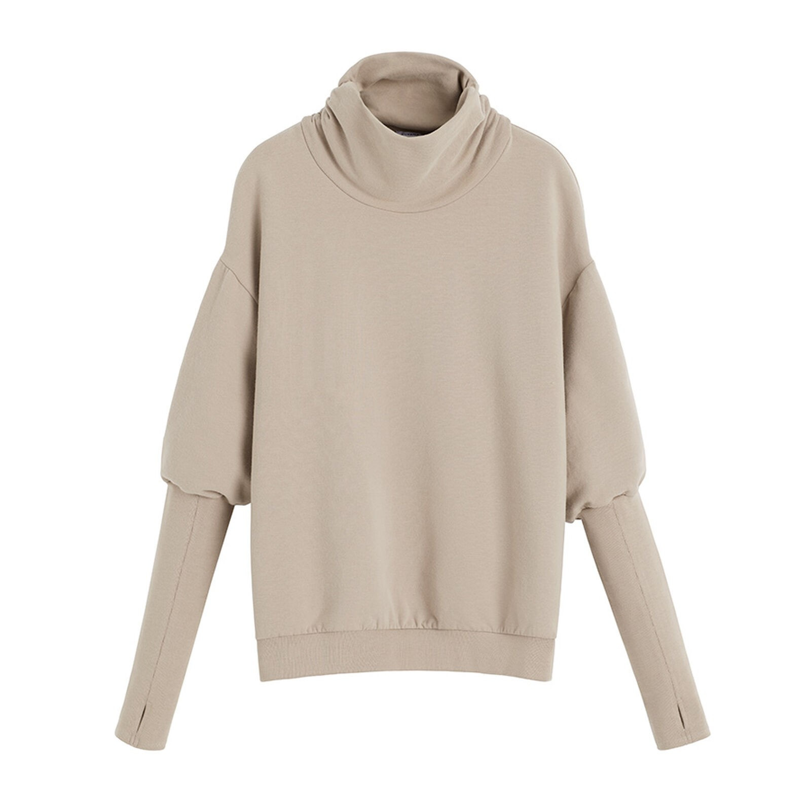 Fleece Funnel Neck Sweatshirt | Cuyana