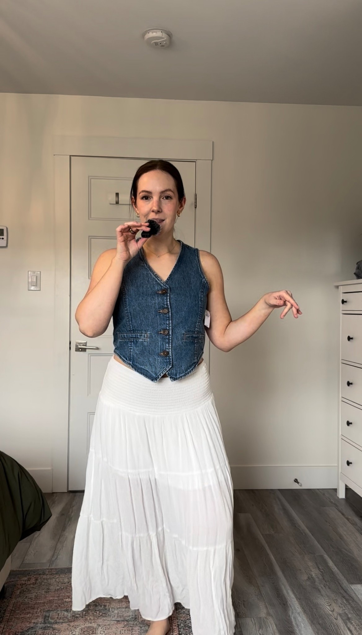 With a pair of cowboy boots??? Perfection. Top (S), skirt (L - could def do a M but bought this when I was pregnant lol)

#LTKsummer #LTKspring #LTKcanada