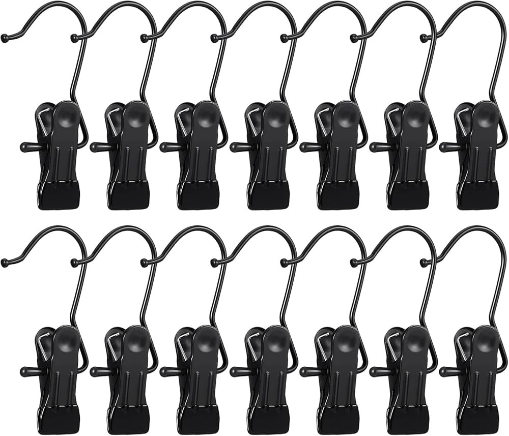 FREZON 30 Pack Boot Hanger for Closet, Laundry Hooks with Clips, Boot Holder, Hanging Clips, Port... | Amazon (US)