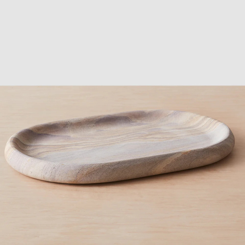 Eshana Sandstone Tray | The Citizenry