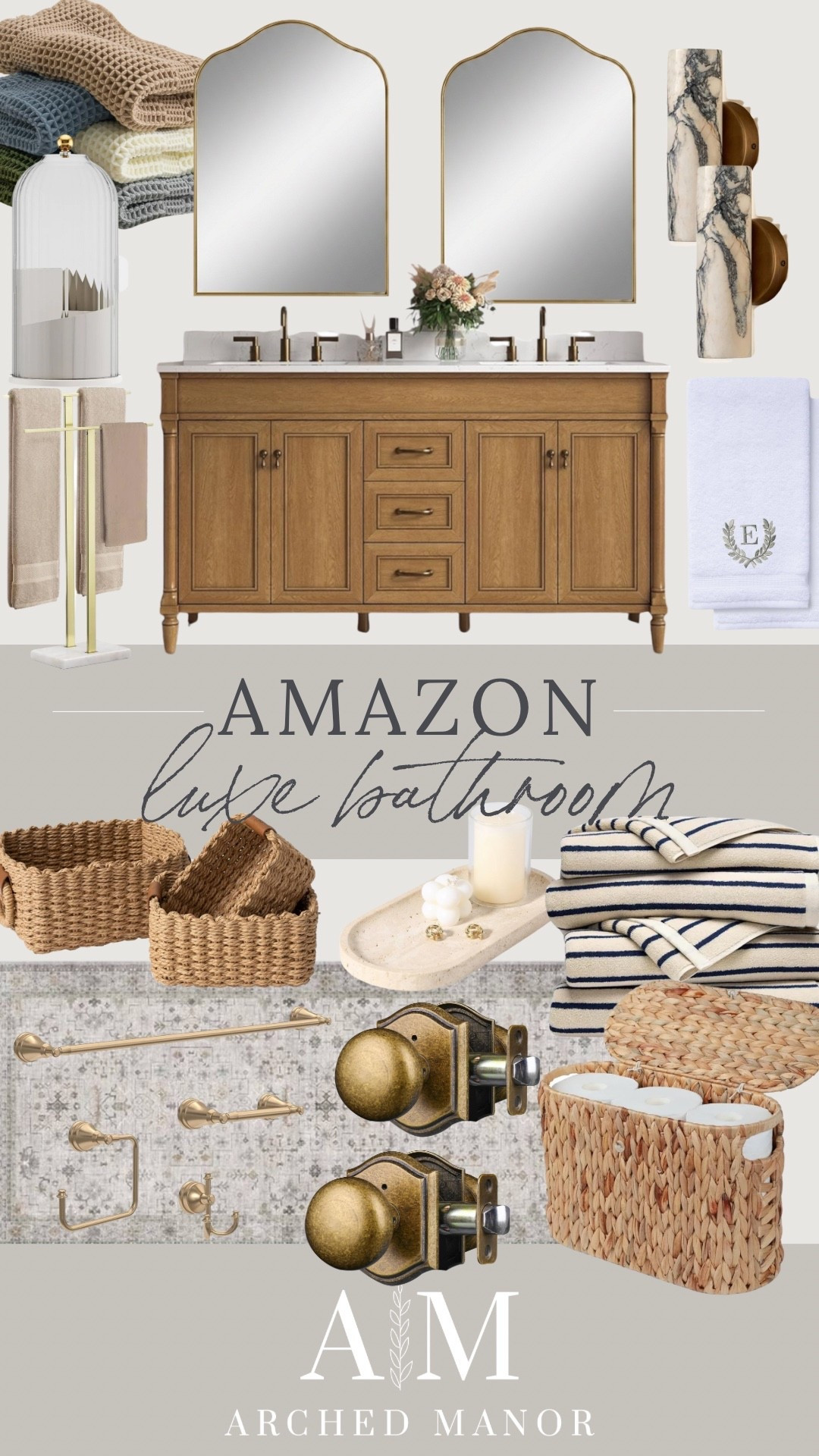 Amazon bathroom finds but make them look ✨ luxe ✨

#LTKSeasonal #LTKHome