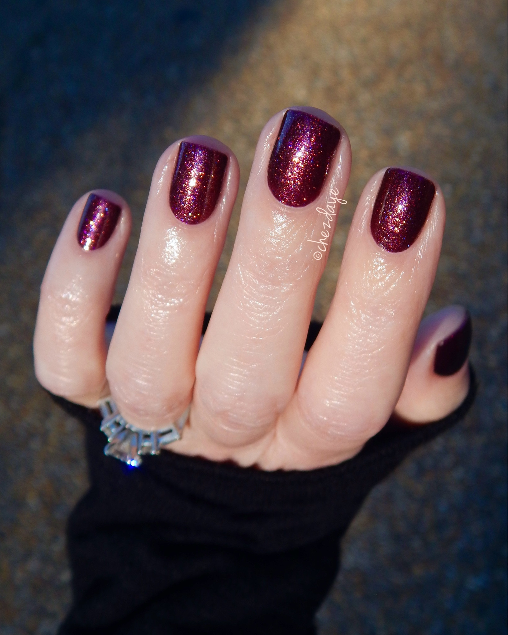 This polish is a stunner! It’s so much better in person… so rich and sparkly! Capturing all the sparkle in a photo was a challenge.  ✨🫠

#LTKBeauty #LTKFindsUnder50 #LTKHoliday