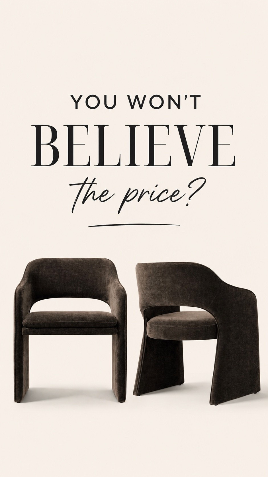 Designer-Look Dining Chairs for Less

These chocolate brown upholstered dining chairs look SO much more expensive than they are. I love the curved silhouette, rich color, and high-end designer feel. Such a good find for a collected, elevated home.

#LTKHome #LTKSaleAlert