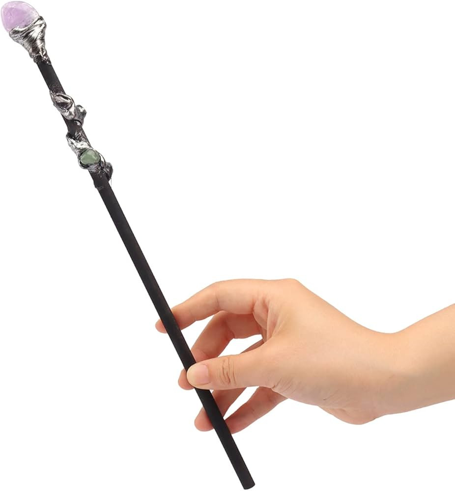 Rich Boxer Fine Handcrafted Amethyst Crystal Magic Wand Cosplay Magic Wand for Witches and Wizard... | Amazon (US)