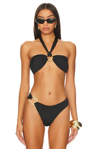 Cin Cin Locket Bandeau Top in Black from Revolve.com | Revolve Clothing (Global)