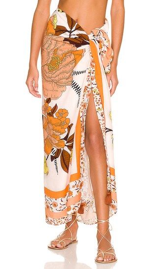 Bloom Sarong in Tangelo | Revolve Clothing (Global)