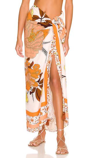 Bloom Sarong in Tangelo | Revolve Clothing (Global)