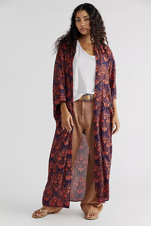 Riviera Tile Print Kimono | Free People (Global - UK&FR Excluded)