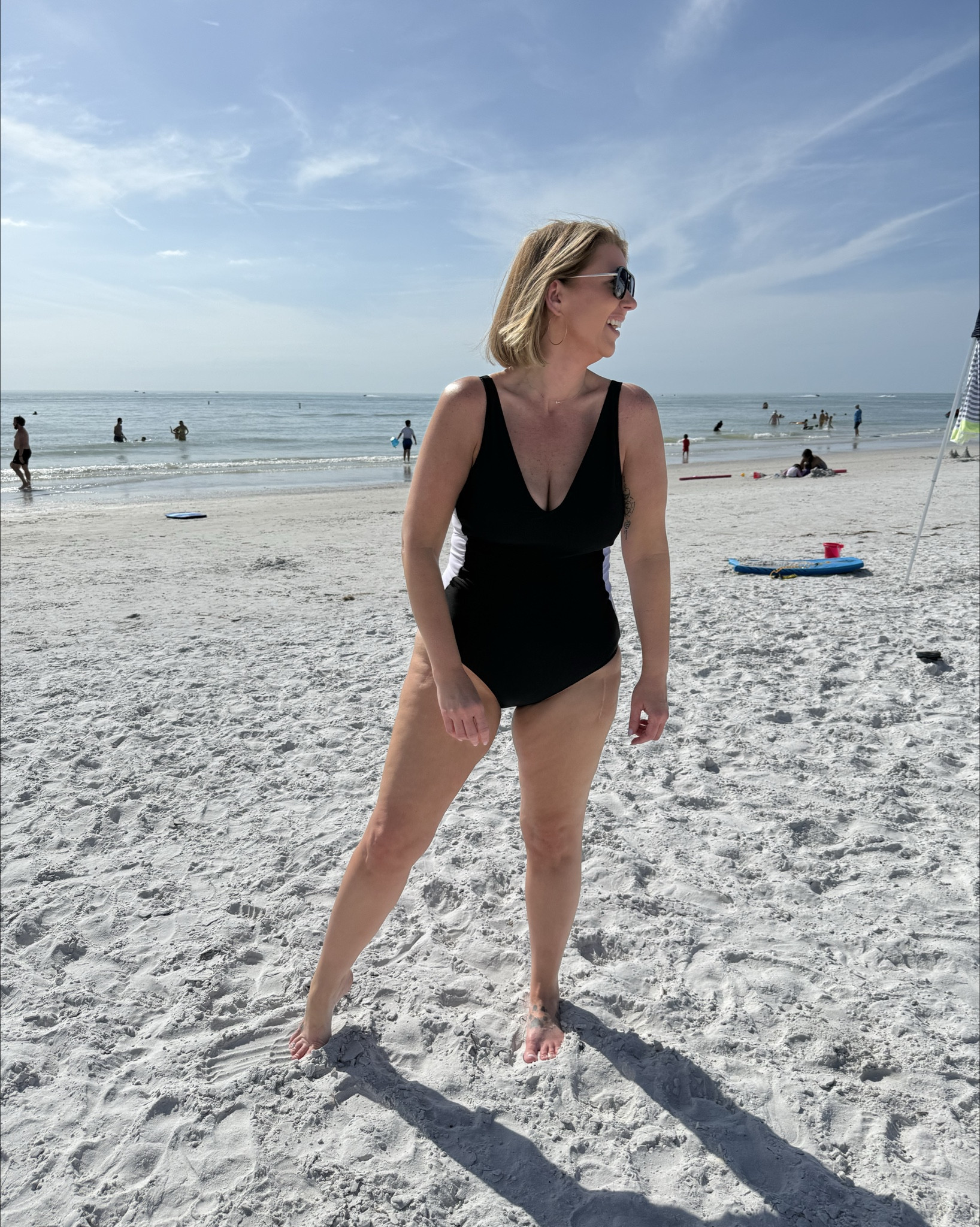 I was a little apprehensive with this Viral Amazon Swimsuit and its claims to snatch your waist. The color blocking design gives the illusion of an hourglass waist. 

I loved it! It overs great coverage. The tie back gave the option to make it as loose or tight as you like. I’m wearing a large. 

Swimsuit, Amazon swim, spring break, swim season, affordable swim, vacation style, 

#LTKFindsUnder50 #LTKSwim #LTKStyleTip