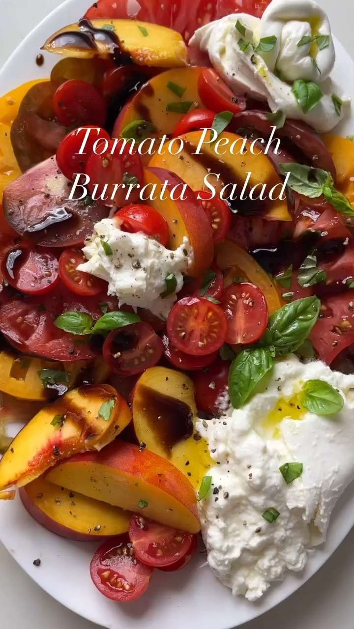 TOMATO PEACH BURRATA SALAD

You only need a few ingredients to make this gorgeous summer salad.

You can serve the salad with grilled bread as an appetizer or side dish to any meal. Sometimes, I make it for a light lunch, just for myself. You can make a small version or large version for sharing with a crowd. It’s SO delicious!🍅🍑 Full recipe on my blog: https://www.twopeasandtheirpod.com/tomato-peach-burrata-salad/ 

 #LTKHome #LTKFindsUnder50 #LTKFindsUnder100