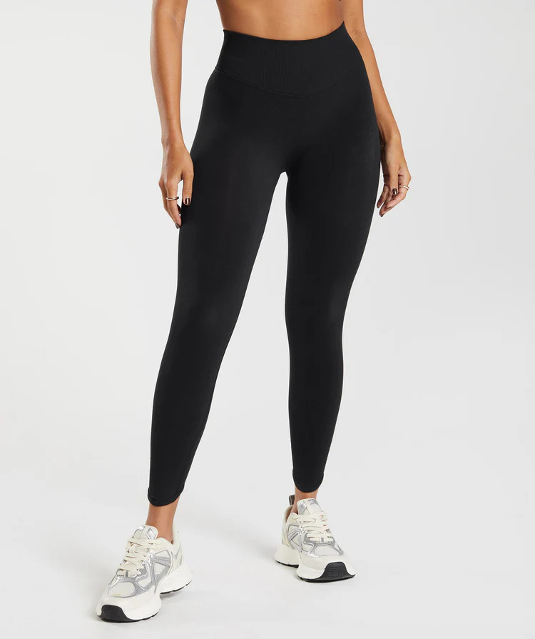 Gymshark Rest Day Seamless Leggings - Black | Gymshark US