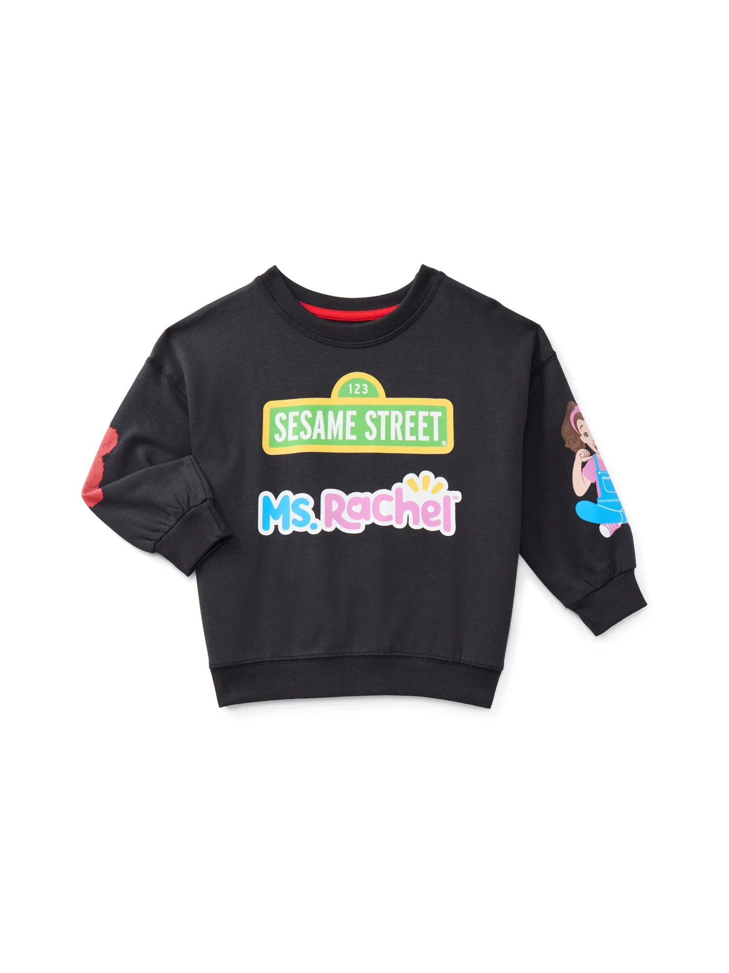 Ms. Rachel x Sesame Street Toddlers' Graphic Sweatshirt with Long Sleeves, Sizes 12M-5T - Walmart... | Walmart (US)