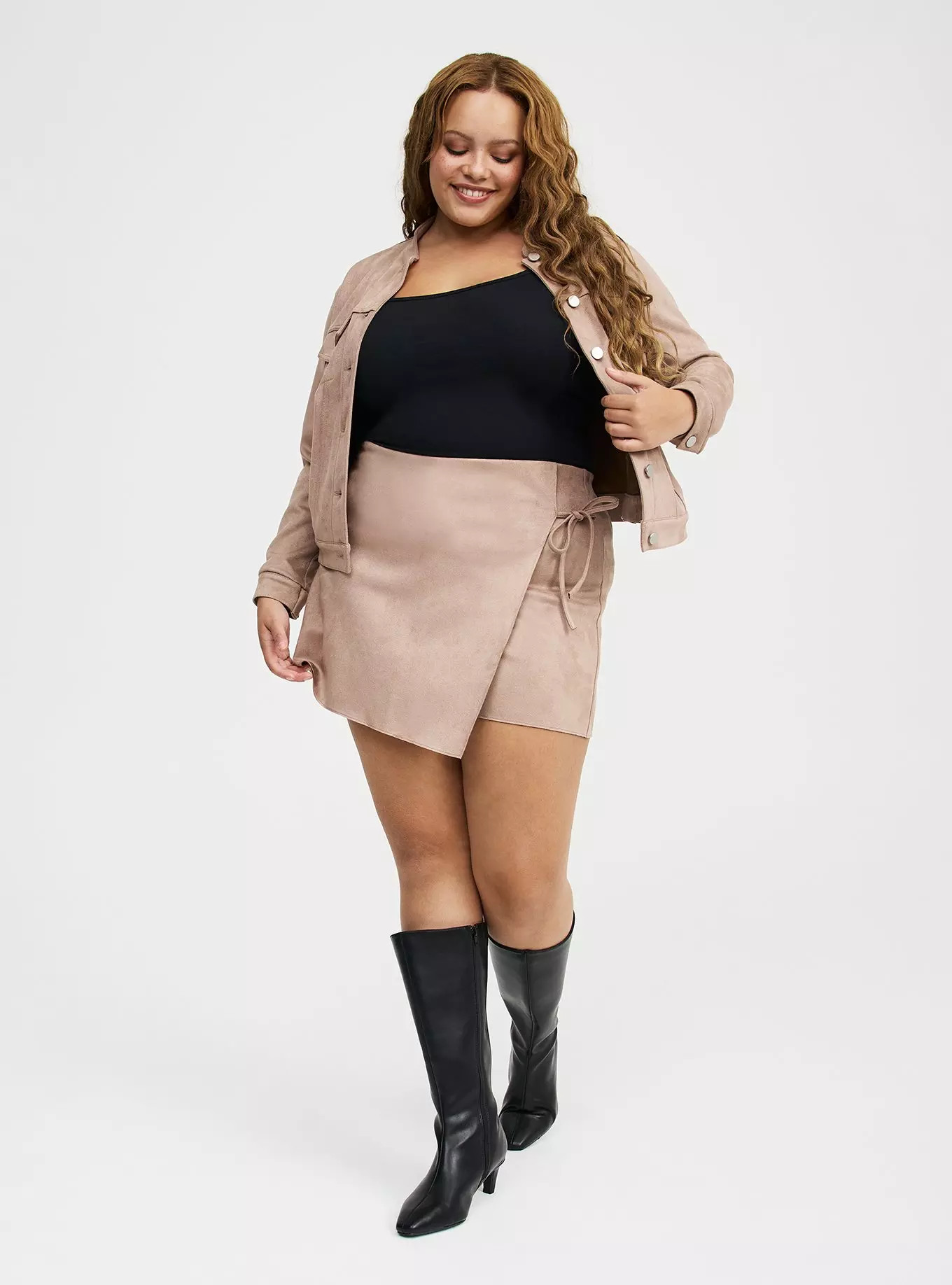 Pull-On Suede High Rise Skort | Torrid (US & Canada)