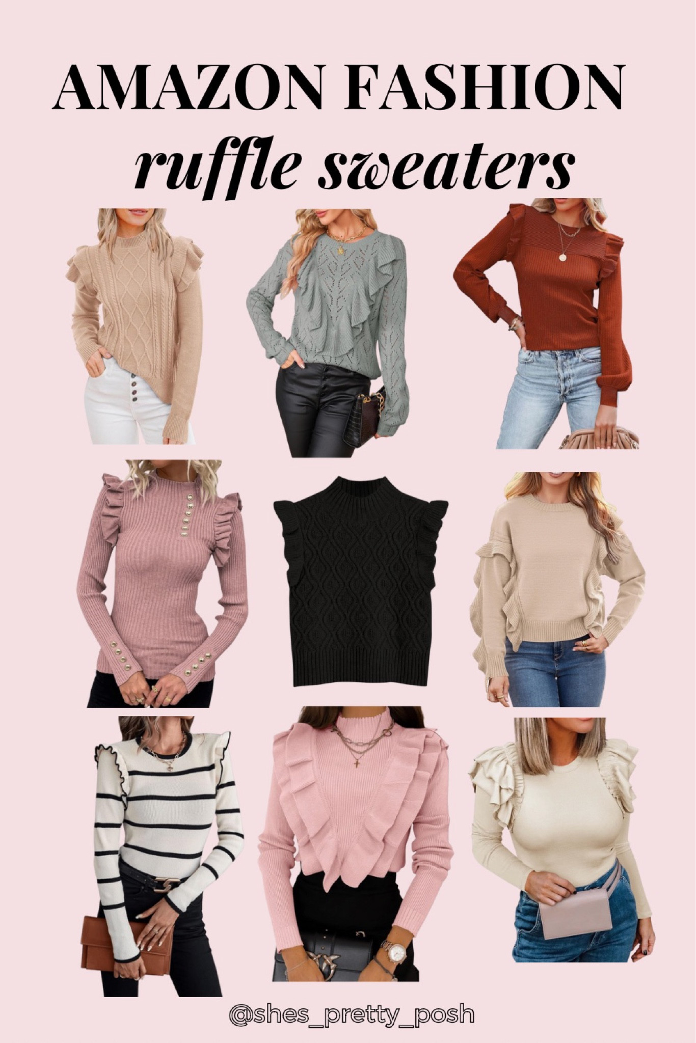 Loving these Amazon ruffle sweaters for fall! #ruffles #ruffled #sweater #amazon #amazonfashion

#LTKmidsize #LTKstyletip #LTKSeasonal