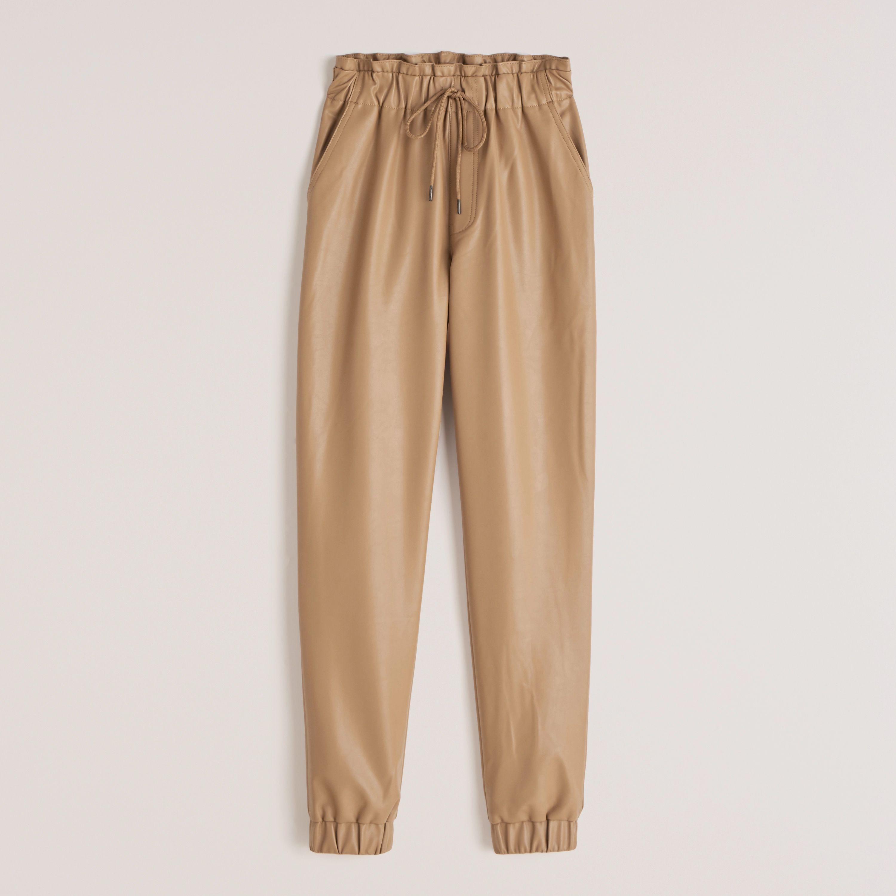 Vegan Leather Joggers | Abercrombie & Fitch (US)